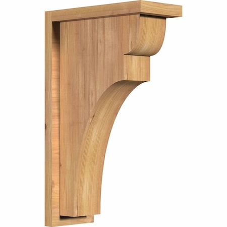 Ekena Millwork Yorktown Smooth Corbel w/Backplate, Western Red Cedar, 5 1/2"W x 12"D x 20"H COR06X12X20YOR01SWR